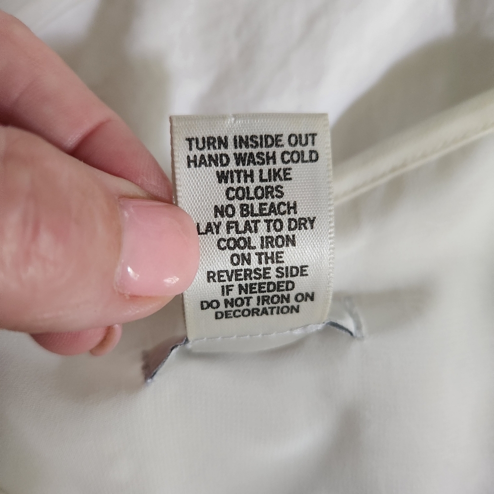 Cache Top Size Xsmall Sequins White - Picture 4 of 8